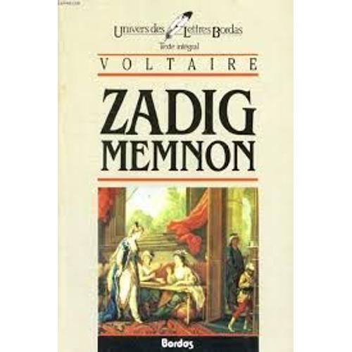 Zadig Memnon - Voltaire - Univers Des Lettres Bordas - 1986