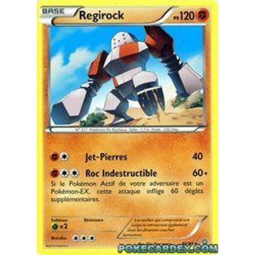 Carte Pokémon Française.Rare Holo . Regirock 40/ 98 Origines Antiques