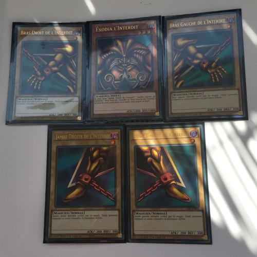 Cartes Yu-Gi-Oh Lot Les 5 Parties D¿Éxodia Complet Lart Lost Art Promo