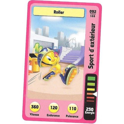 Carte Auchan 2014 La Fete Du Sport Looney Tunes N° 092 Sport D'extérieur Roller