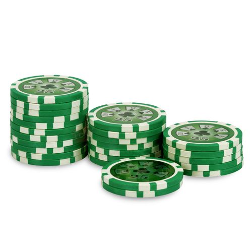 Rouleau 25 Jetons Laser Deluxe 25 Vert