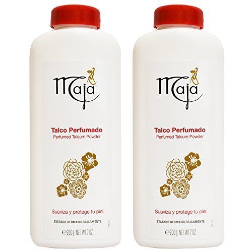 Maja Perfumed Talcum Powder-Talco Perfumado 7 Oz. 2-Pack 