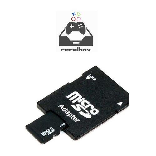 Carte Micro SD 32Go (adaptateur inclus) et Recalbox Raspberry PI 3 pr?-install?