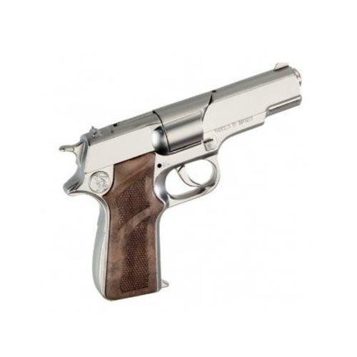 Pistolet police metal Gris 16 cm - 8 coups - Gonher - Jeu