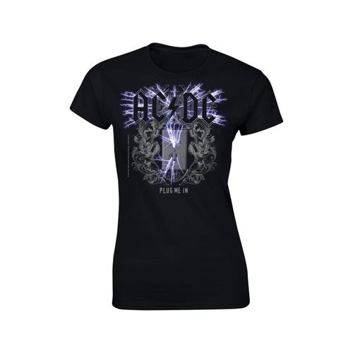 Ac/Dc Plug Me In Girlie T-Shirt