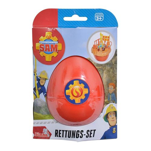 Simba Toys 109251030 Set De Sauvetage - Sam Pompier - Norman Dans L'oeuf