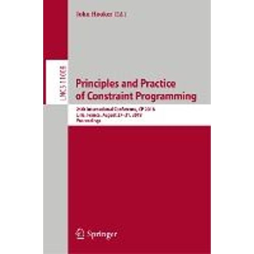 Principles And Practice Of Constraint Programming