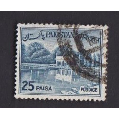Timbre Pakistan Jardins De Shalimar 25 Paisa Oblitere