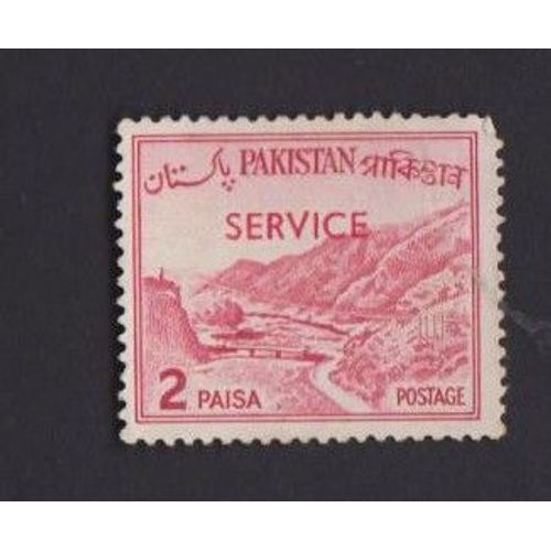 Timbre Pakistan Pass De Khyber Montagne Paysage 2 Paisa