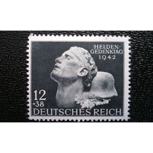 Timbre Allemagne - Deutsches Reich Yt 736 Jour Commémoratif Des Héros 1942