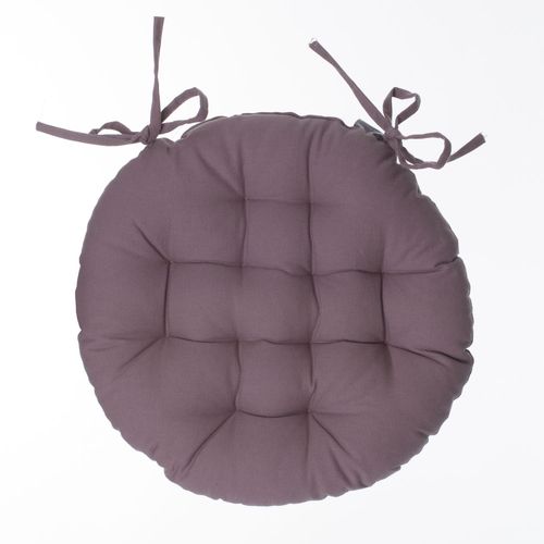 Galette De Chaise Ronde Alix - Diam. 38 Cm - Taupe