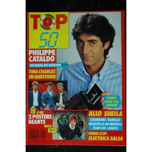 Top 50 060 N? 60 Avril 1987 Philippe Cataldo Tina Charles Allo Sheila 2 Posters A-Ha Valli