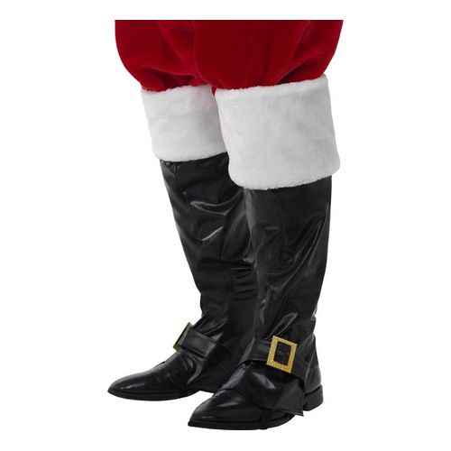 Couvre-Bottes De Père Noël Noir (Taille Unique)