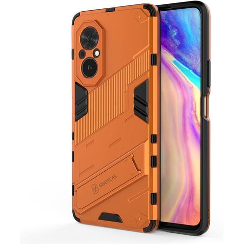 Coque Pour Honor 50 Se 5g Double Protection Silicone Antichoc Anti-Rayures Housse Robuste Case Orange