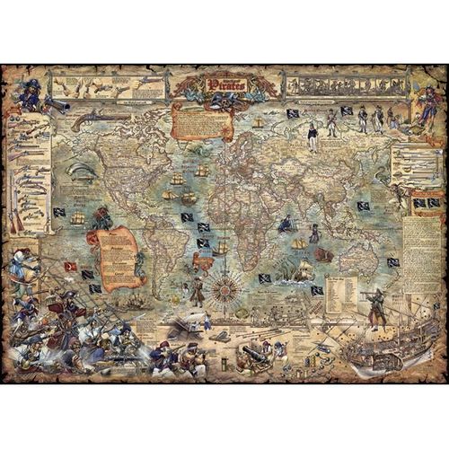 Puzzle 2000 Pièces Monde Des Pirates