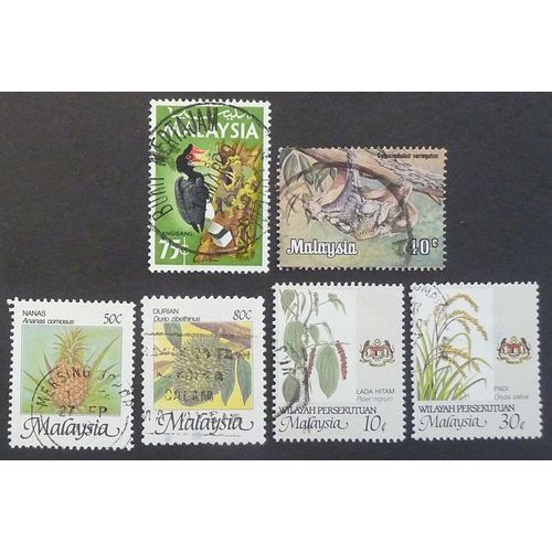 Malaisie Lot De 6 Timbres De 1965-86 Nature Et Faune