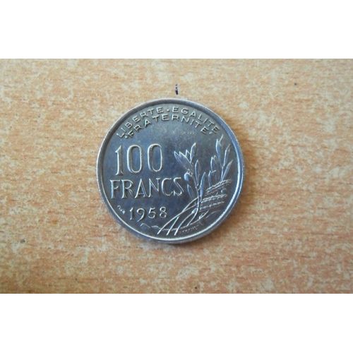 Monnaie De 100 Francs "Cochet" De 1958 En Sup.