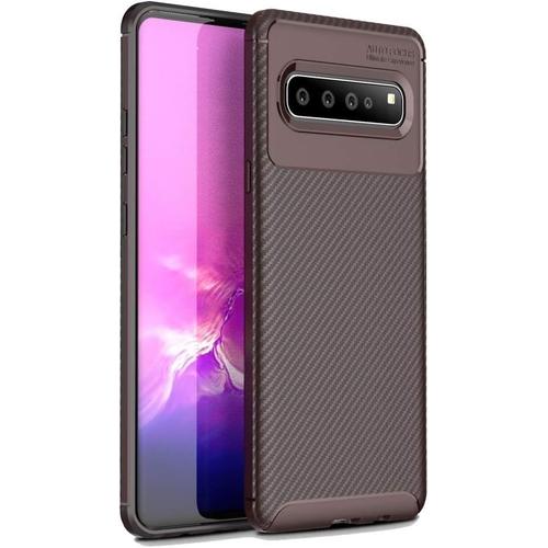 Fuseau For Lg V60 Thinq 5g En Fibre De Carbone Texture Antichoc Tpu Couleur : Brown