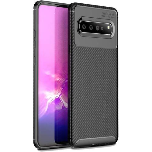 Fuseau For Lg V60 Thinq 5g En Fibre De Carbone Texture Antichoc Tpu Couleur : Black