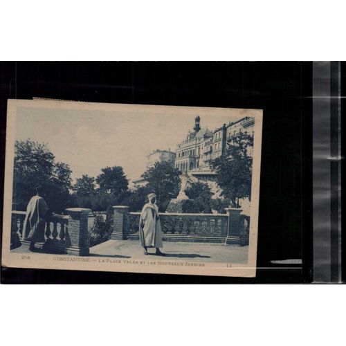 Carte Postale Constantine La Place Valee Et Les Nouveaux Jardins En L'état Sur Les Photos