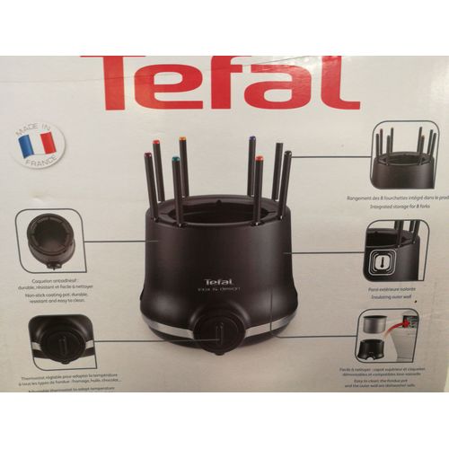 Tefal Inox & Design EF256812 - Fondue - 800 Watt - noir/inox