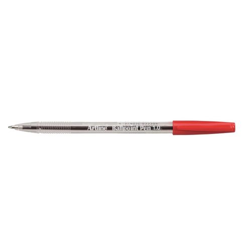 Carpentras Sign Lot De 3 Stylo-Billes "Ek-8210" Pointe Bille Métal 1 Mm Rouge