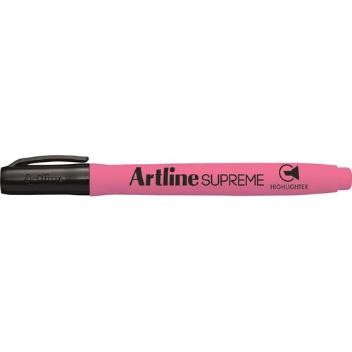 Carpentras Sign Lot De 6 Surligneurs Highlighter "Supreme Epf-600" Pointe Biseautée 1 & 4 Mm Rose Fluo