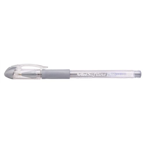 Carpentras Sign Lot De 3 Stylo-Billes Encre Gel "Softline 1900" Pointe 1 Mm Argenté