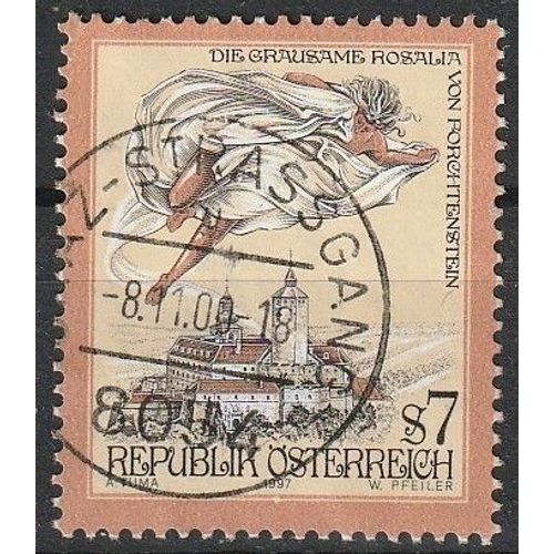 Série Mythes Et Légendes, Timbre Autriche Oblitéré "Die Grausame Rosalia Von Burg Forchtenstein" 1997 N° 2041