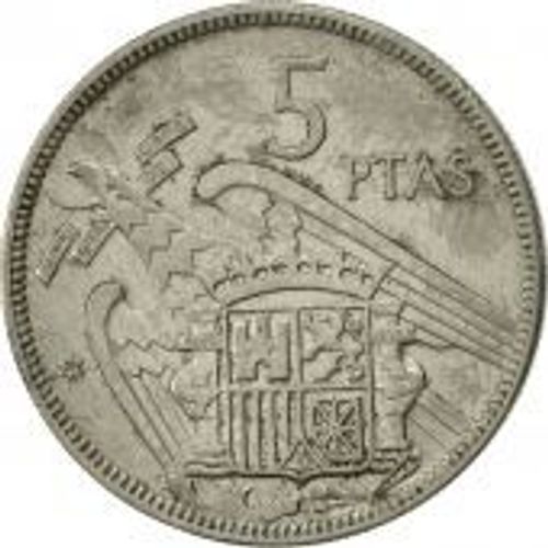 Piece 5 Pesetas Franco 1957