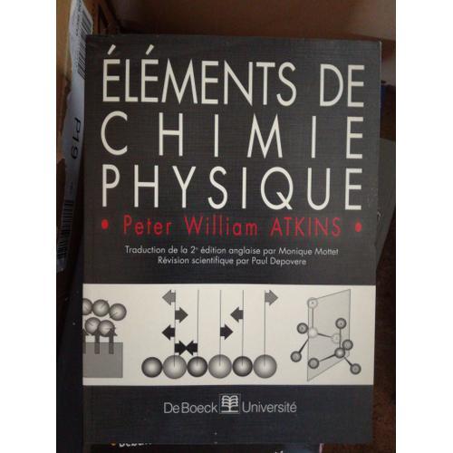 Elements De Chimie Physique