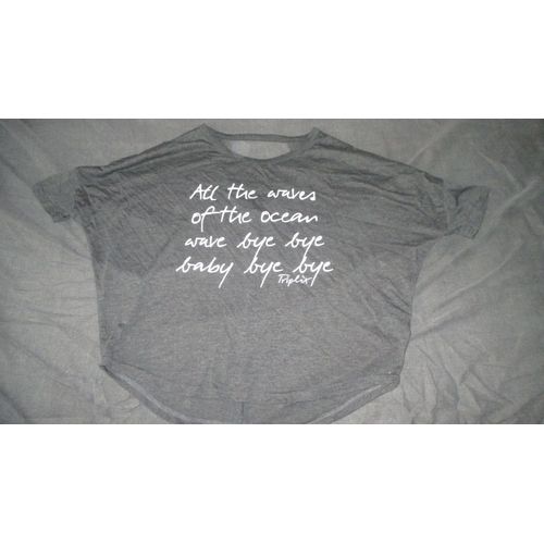 Tee Shirt Gris Ample 16 Ans