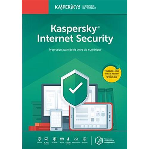 Kaspersky Internet Security - 1 Poste - 1 An - Logiciel En Téléchargement - Pc
