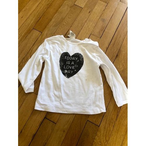Tee-Shirt Imprimé À Manches Longues  Kiabi