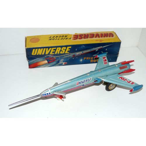 Universe Friction Rocket, Fusée Ancienne Vintage Toys Made In China-Universe