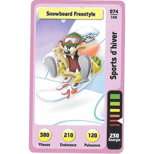 N° 074 /108 La Fete Du Sport Auchan Sports D'hiver Snowboard Freestyle