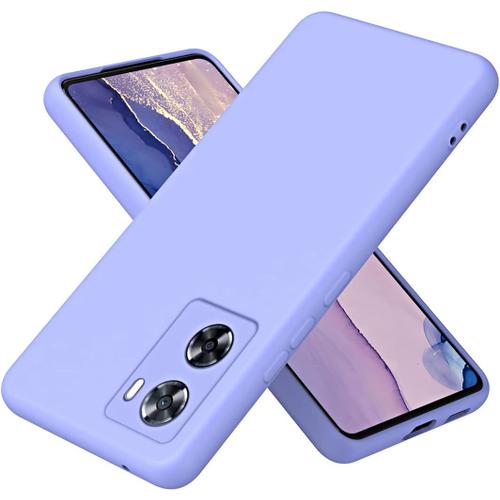 Coque Pour Oppo A57 4g/A57s/A77 4g, Doux Tpu Housse, Liquide Silicone Antichoc Protection Etui Pour Oppo A57 4g/A57s/A77 4g, Violet