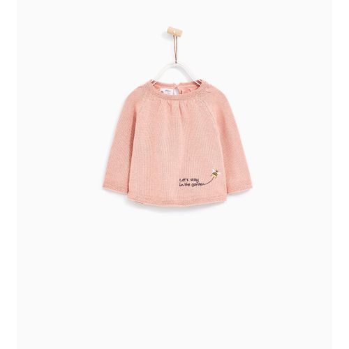 Pull Avec Abeille Brodée (Zara)