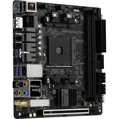 Carte mère Asrock Fatal1ty B450 Gaming-ITX/ac Emplacement AM4 Mini ITX AMD B450