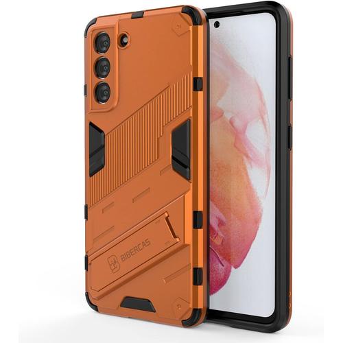 Coque Pour Honor 50 Pro Support Pliable Coque De Téléphone Antichoc Tpu/Pc Housse Pour Honor 50 Pro. Orange