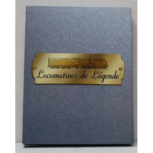 Les Trains De Légende Coffret Vide + 1 Dépliant "L'histoire De La Locomotive À Vapeur" Editions Atlas-Atlas