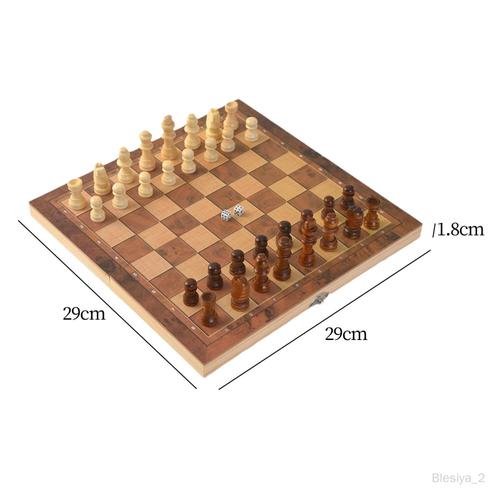 Jeu D'échecs, Dames D'échecs Portables, Jeux De Backgammon Pour Les Voyages 29cmx29cmx1,8cm 29cmx29cmx18cm