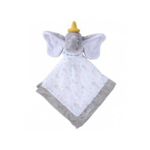 Dumbo Éléphant Gris Grand Doudou Plat Lange Blanc Et Gris 40 X 40 Cm - Peluche Disney Enfant Et Bebe - Naissance