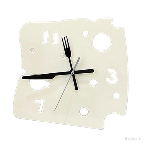 Horloge de Table ajourée, horloge à fromage nordique pour Blanc laiteux