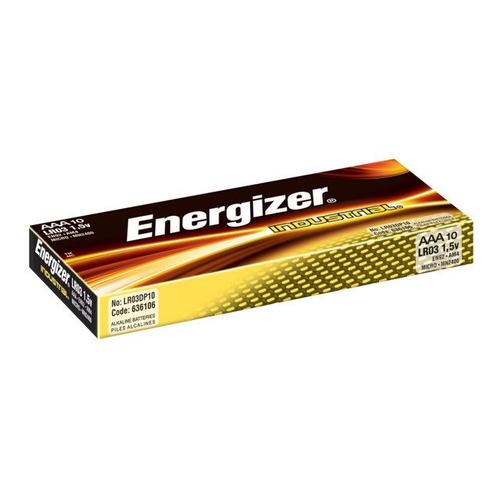 Energizer Industrial - Batterie 10 x AAA - Alcaline