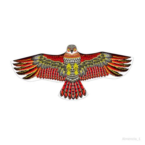 Cerf-Volant Aigle De 65 Pouces, Énorme Cerf-Volant Pour Voyage, Jardin Et Rouge