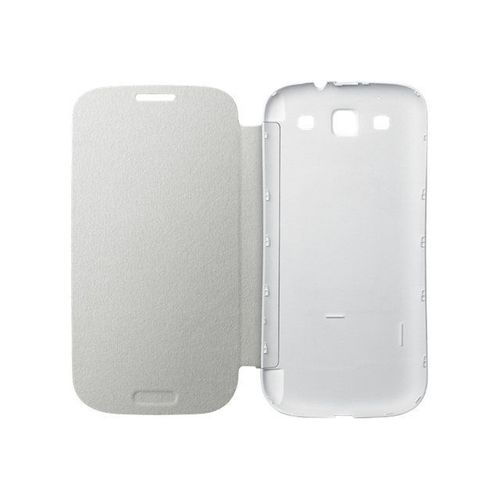 Samsung Flip Cover Efc-1g6f - Étui À Rabat Pour Téléphone Portable - Polyuréthane - Blanc - Pour Galaxy S Iii