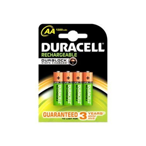 HR6-B Duracell AA 1300mAh Rechargeable Pack de 4