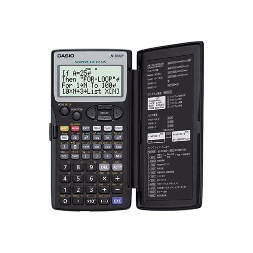 Casio FX-5800P - Calculatrice scientifique - 10 chiffres + 2 exposants - pile