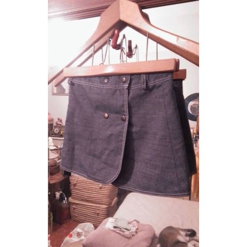 Jupe Bleue 4 Ans Vintage Années 70 Dan Jean.